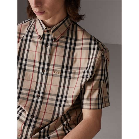 gosha burberry check shirt